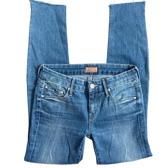 MOTHER The Looker Zip Fray Low-Rise Skinny Jeans in Home Sweet‎ Home Size 25 - Picture 5 of 11